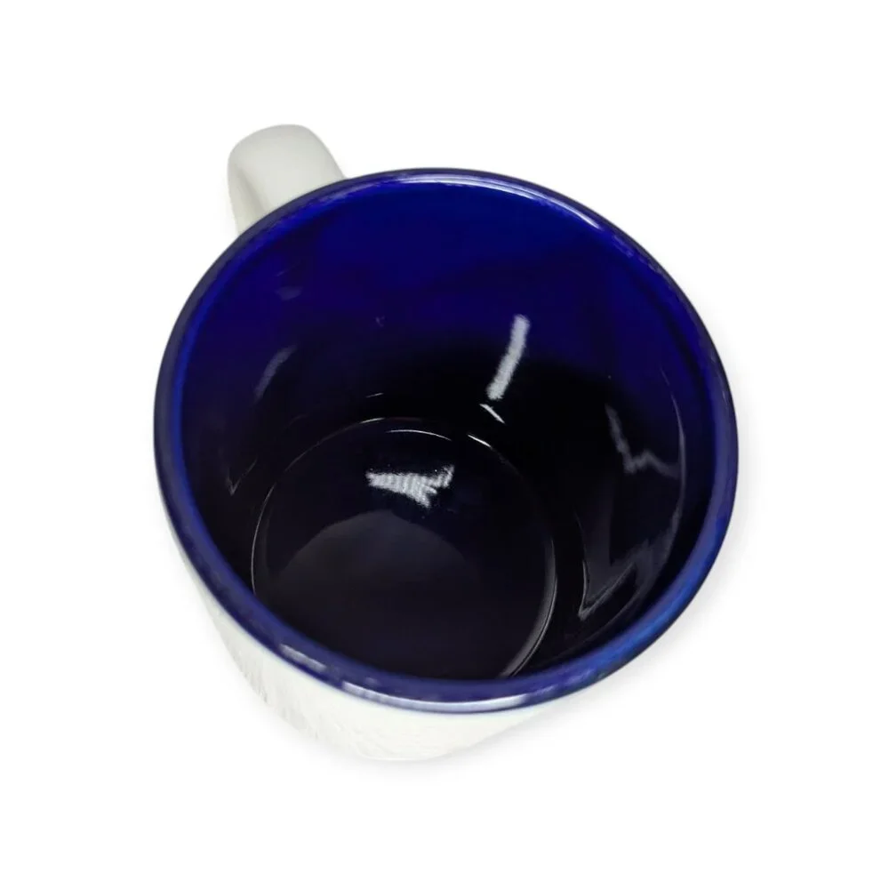 Vintage Sabre White & Blue Ceramic Mug